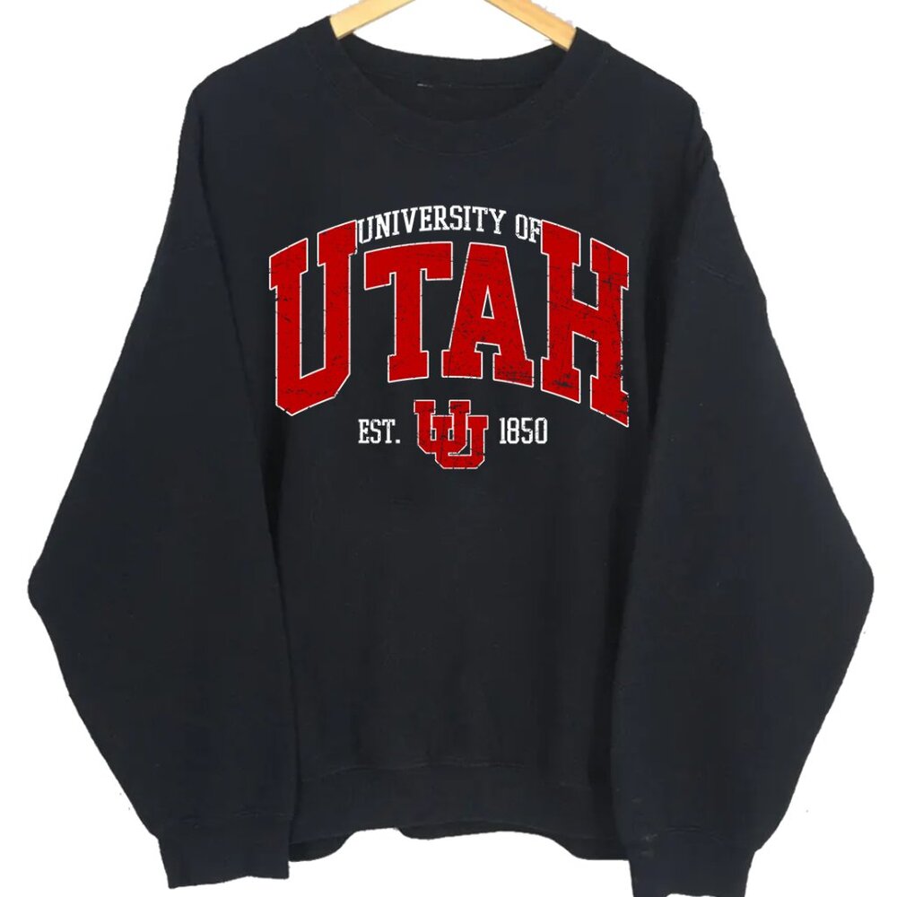 NCAA Utah Utes Varsity Teams Sweatshirt University of Utah Shirt Retro Sweater